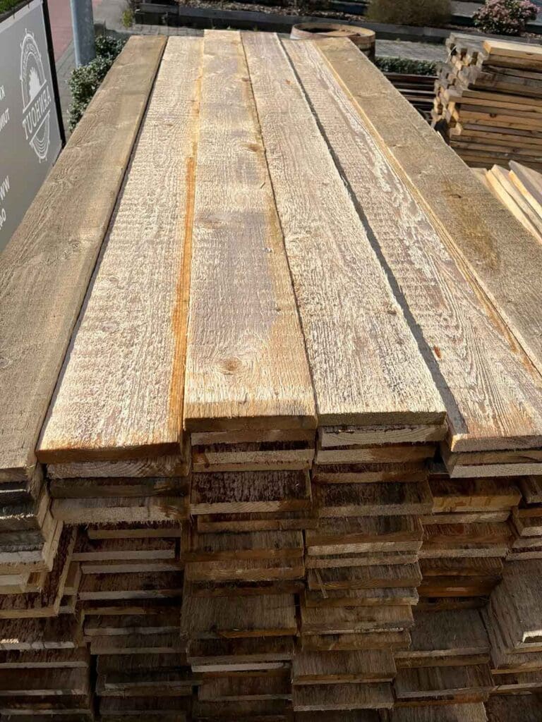Houten planken recuperatie