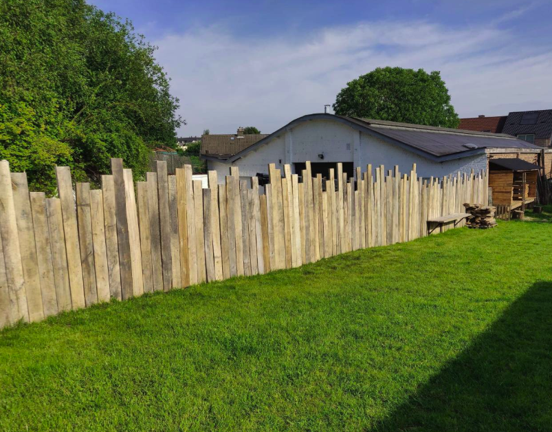 arnhout houten planken schutting
