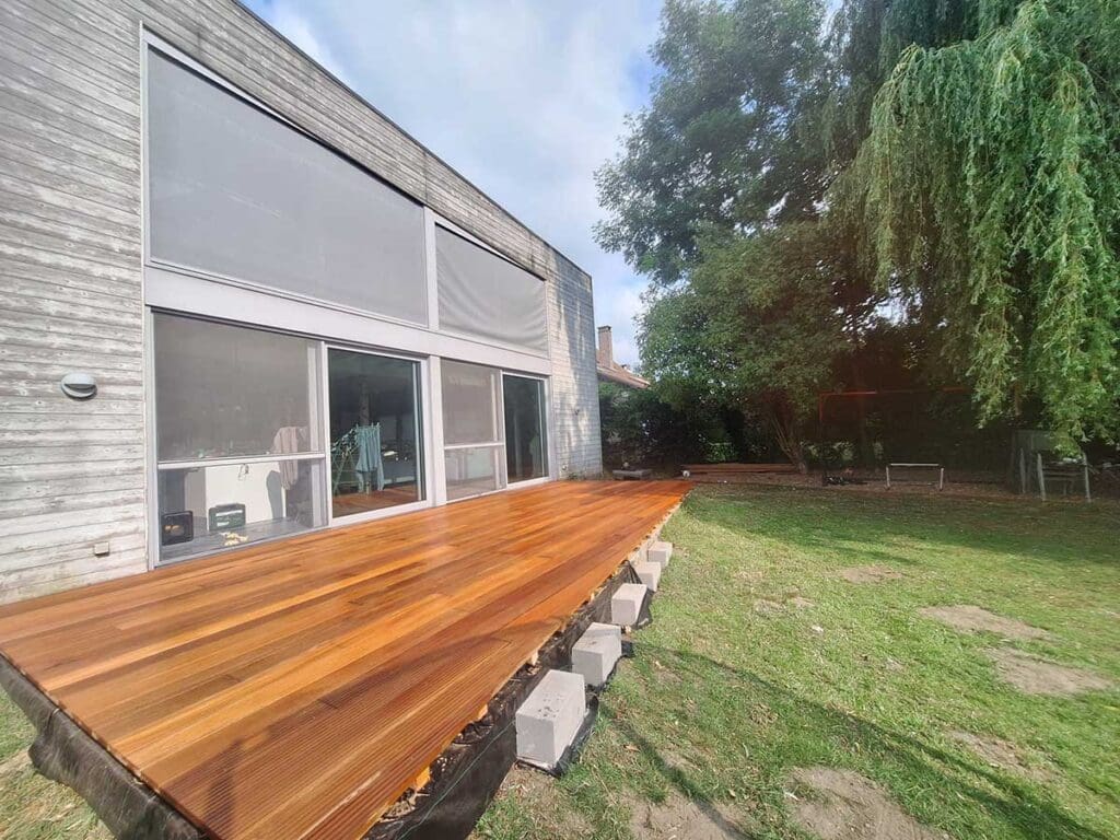 bankirai arnhout goedkoop terrashout mechelen