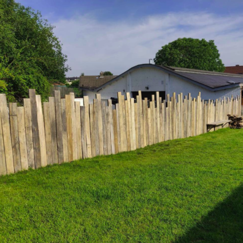 arnhout houten planken schutting